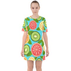 Fruit Love Sixties Short Sleeve Mini Dress by designsbymallika