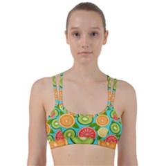 Fruit Love Line Them Up Sports Bra by designsbymallika