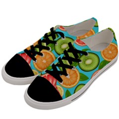 Fruit Love Men s Low Top Canvas Sneakers by designsbymallika