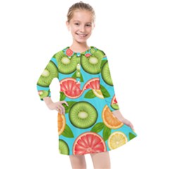 Fruit Love Kids  Quarter Sleeve Shirt Dress by designsbymallika