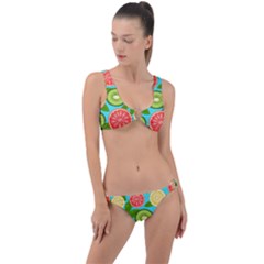 Fruit Love Ring Detail Crop Bikini Set by designsbymallika