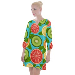 Fruit Love Open Neck Shift Dress