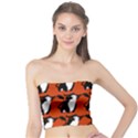  Bull In Comic Style Pattern - Mad Farming Animals Tube Top View1