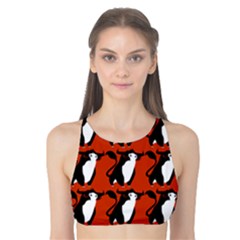  Bull In Comic Style Pattern - Mad Farming Animals Tank Bikini Top by DinzDas