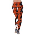  Bull In Comic Style Pattern - Mad Farming Animals Velvet Leggings View2