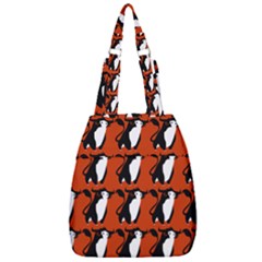  Bull In Comic Style Pattern - Mad Farming Animals Center Zip Backpack by DinzDas