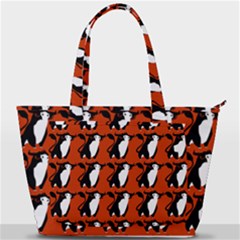  Bull In Comic Style Pattern - Mad Farming Animals Back Pocket Shoulder Bag  by DinzDas