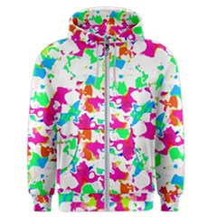 Bright Multicolored Abstract Print Men s Zipper Hoodie by dflcprintsclothing