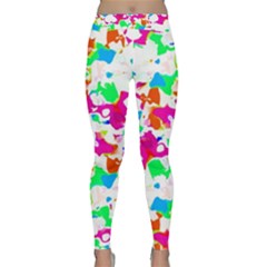 Bright Multicolored Abstract Print Classic Yoga Leggings