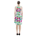 Bright Multicolored Abstract Print Racerback Midi Dress View2