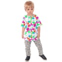 Bright Multicolored Abstract Print Kids  Raglan Tee View1