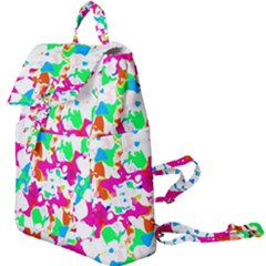 Bright Multicolored Abstract Print Buckle Everyday Backpack by dflcprintsclothing