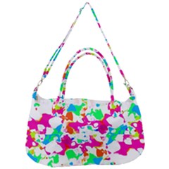 Bright Multicolored Abstract Print Removal Strap Handbag by dflcprintsclothing