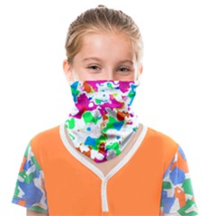 Bright Multicolored Abstract Print Face Covering Bandana (kids) by dflcprintsclothing