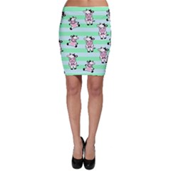 Cow Pattern Bodycon Skirt by designsbymallika