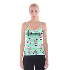 Cow Pattern Spaghetti Strap Top