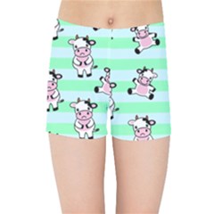 Cow Pattern Kids  Sports Shorts by designsbymallika