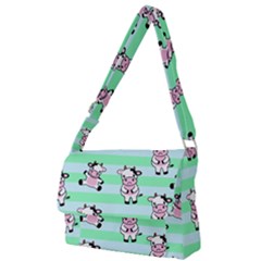 Cow Pattern Full Print Messenger Bag (l)