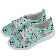 Cow Pattern Women s Lightweight Sports Shoes by designsbymallika