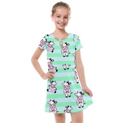 Cow Pattern Kids  Cross Web Dress by designsbymallika