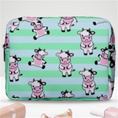 Cow Pattern Make Up Pouch (large) by designsbymallika