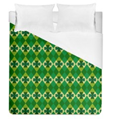 St Patricks Pattern Duvet Cover (queen Size) by designsbymallika