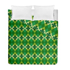 St Patricks Pattern Duvet Cover Double Side (full/ Double Size) by designsbymallika