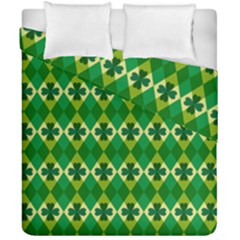 St Patricks Pattern Duvet Cover Double Side (california King Size) by designsbymallika