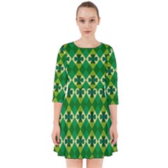 St Patricks Pattern Smock Dress by designsbymallika