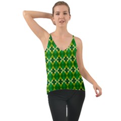 St Patricks Pattern Chiffon Cami by designsbymallika