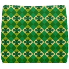 St Patricks Pattern Seat Cushion by designsbymallika