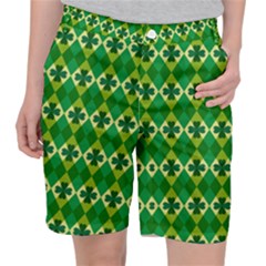 St Patricks Pattern Pocket Shorts by designsbymallika