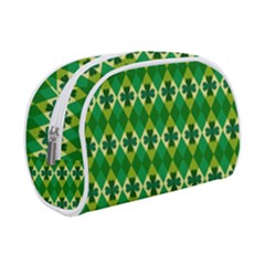 St Patricks Pattern Makeup Case (small) by designsbymallika