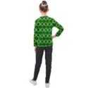 St Patricks Pattern Kids  Long Mesh Tee View2