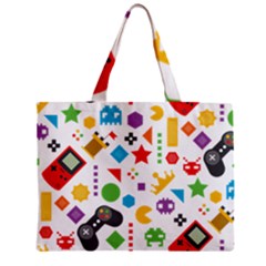 Gamer Zipper Mini Tote Bag by designsbymallika