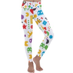 Gamer Kids  Lightweight Velour Classic Yoga Leggings by designsbymallika