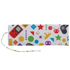 Gamer Roll Up Canvas Pencil Holder (m) by designsbymallika