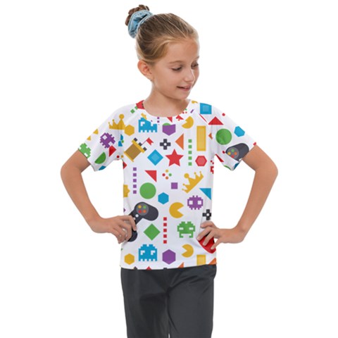 Gamer Kids  Mesh Piece Tee by designsbymallika