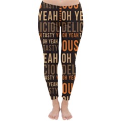 When Food Is Love Classic Winter Leggings