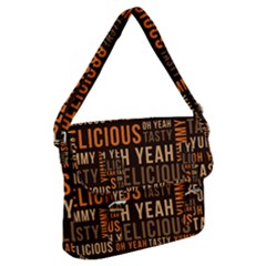 When Food Is Love Buckle Messenger Bag by designsbymallika