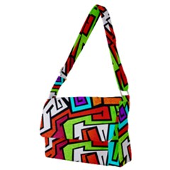 Graffitti Pattern Full Print Messenger Bag (m)