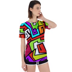 Graffitti Pattern Perpetual Short Sleeve T-shirt