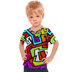 Graffitti Pattern Kids  Sports Tee