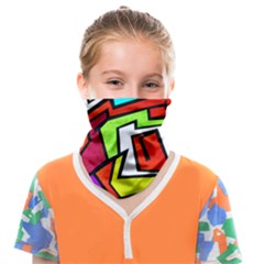 Graffitti Pattern Face Covering Bandana (kids)