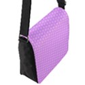 White Polka Dot Pastel Purple Background, pink color vintage dotted pattern Removable Flap Cover (S) View3