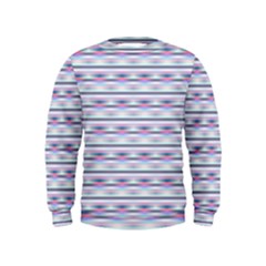 Pastel Lines, Bars Pattern, Pink, Light Blue, Purple Colors Kids  Sweatshirt by Casemiro