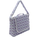 Pastel lines, bars pattern, pink, light blue, purple colors Box Up Messenger Bag View2