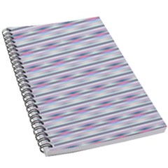 Pastel Lines, Bars Pattern, Pink, Light Blue, Purple Colors 5 5  X 8 5  Notebook by Casemiro