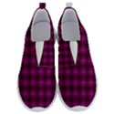 Dark purple, violet tartan, buffalo plaid like pattern No Lace Lightweight Shoes View1