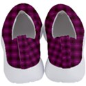 Dark purple, violet tartan, buffalo plaid like pattern No Lace Lightweight Shoes View4